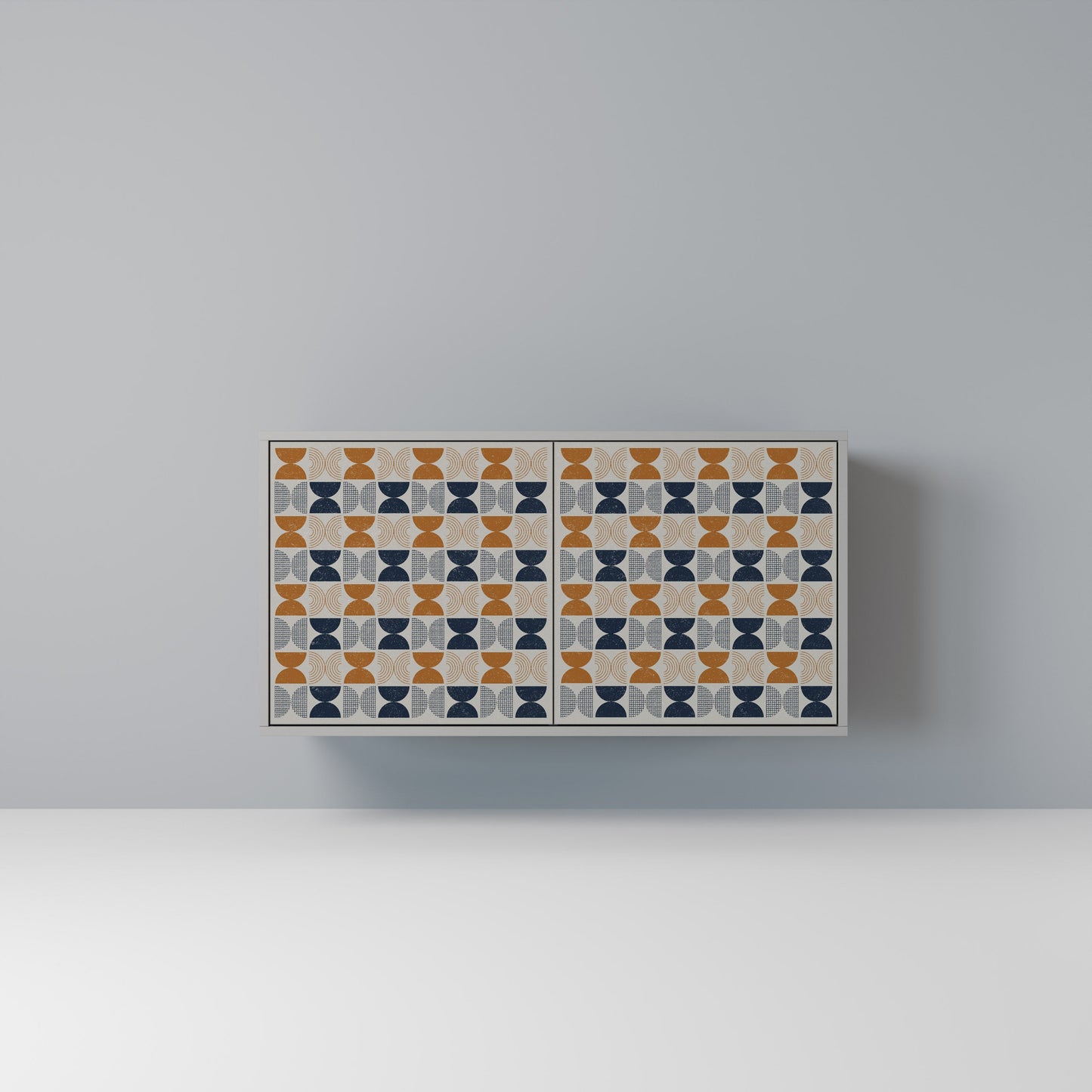 Credenza a 2 ante REFLECTION RANGE in finitura grigia