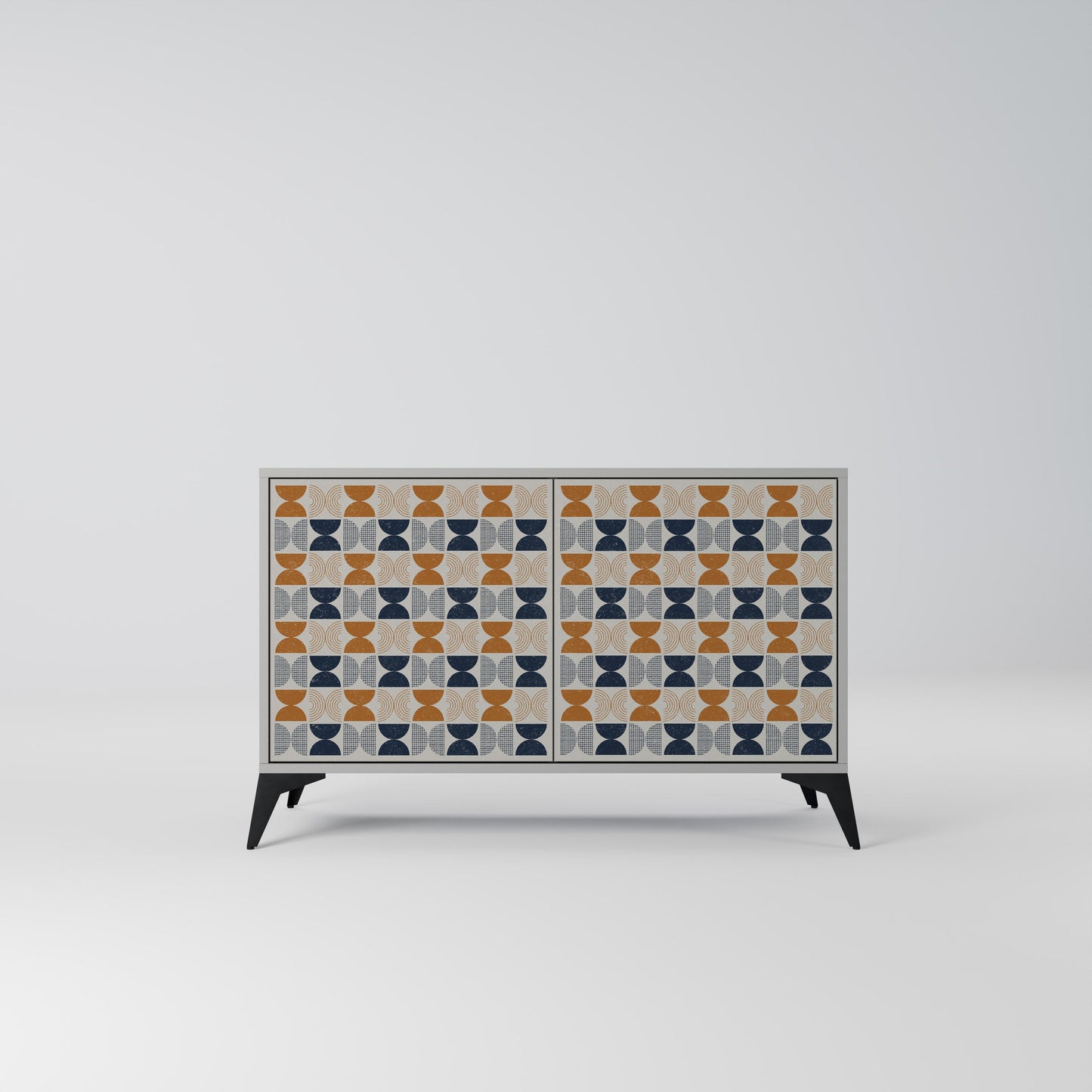 Credenza a 2 ante REFLECTION RANGE in finitura grigia