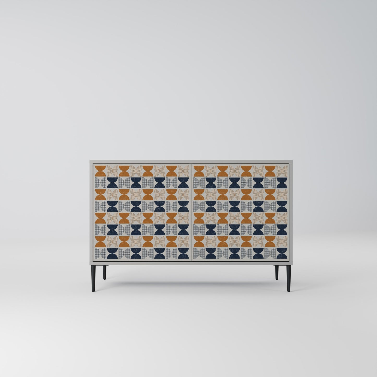 Credenza a 2 ante REFLECTION RANGE in finitura grigia
