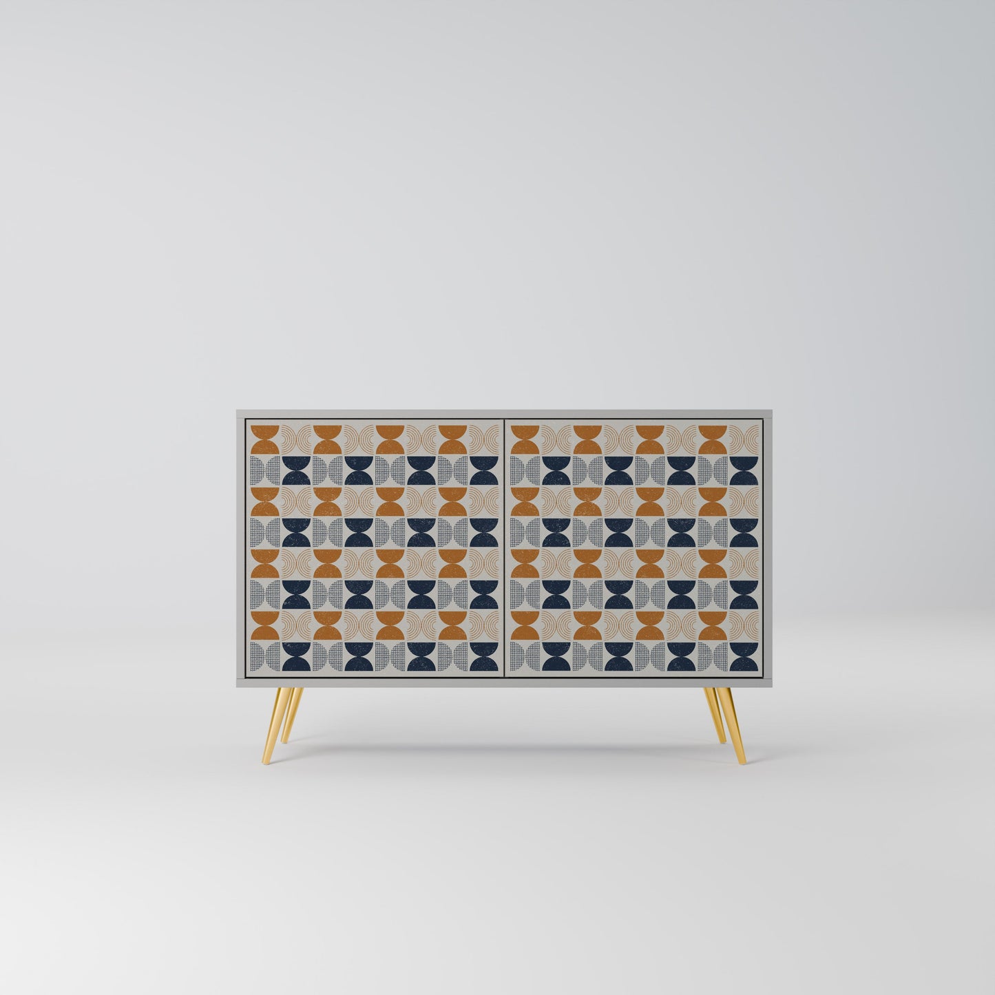 Credenza a 2 ante REFLECTION RANGE in finitura grigia