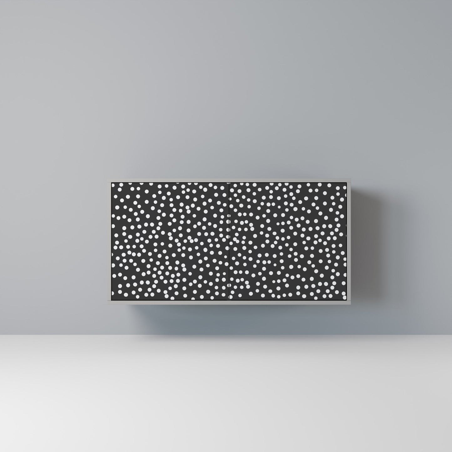 Credenza a 2 ante BLINDING LIGHTS in finitura grigia