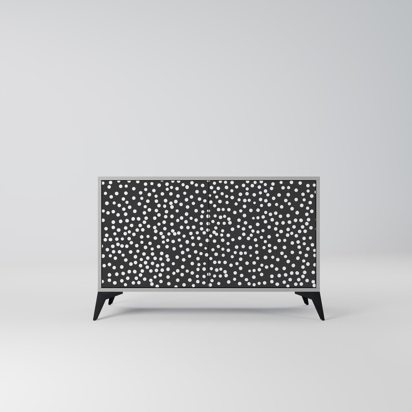 Credenza a 2 ante BLINDING LIGHTS in finitura grigia