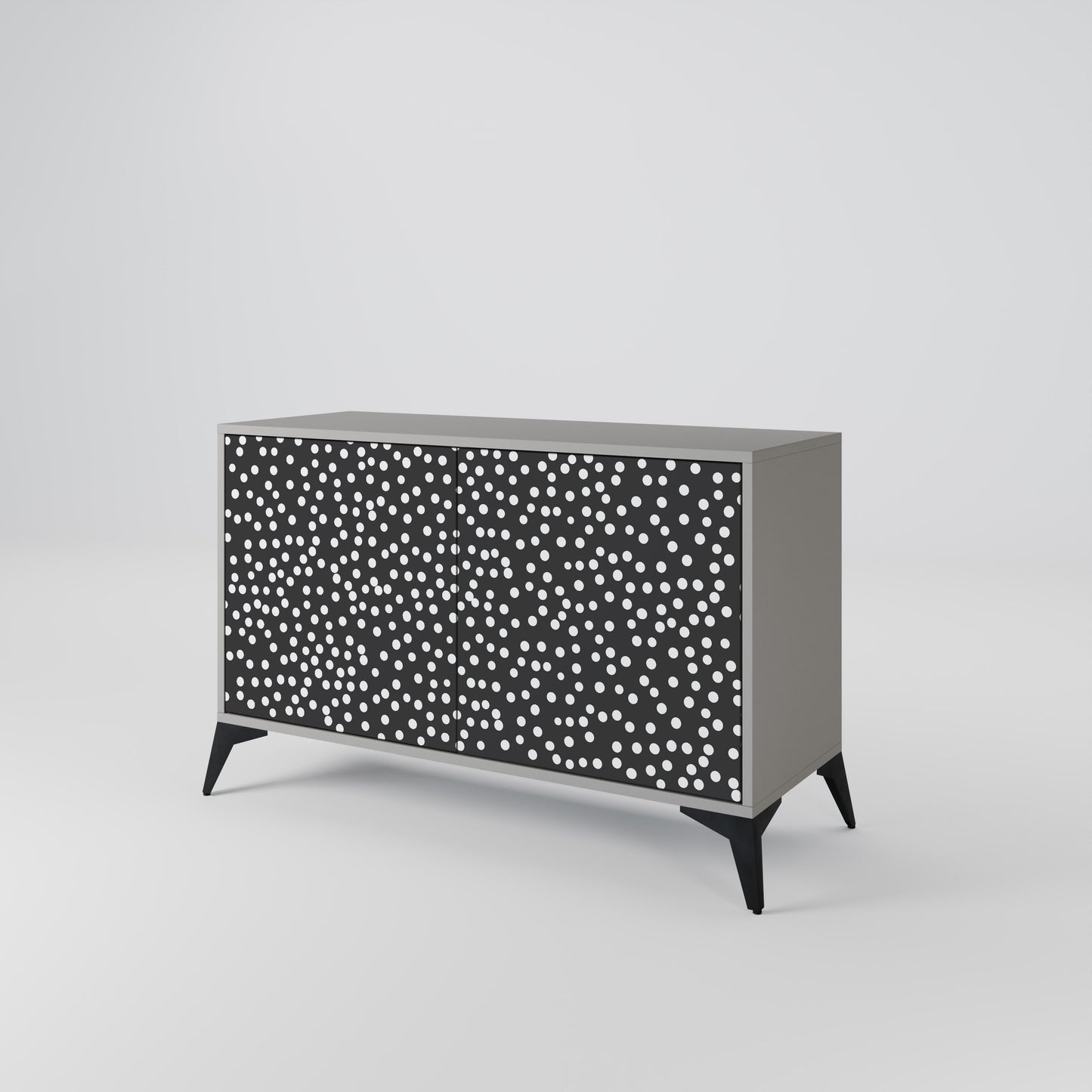 Credenza a 2 ante BLINDING LIGHTS in finitura grigia