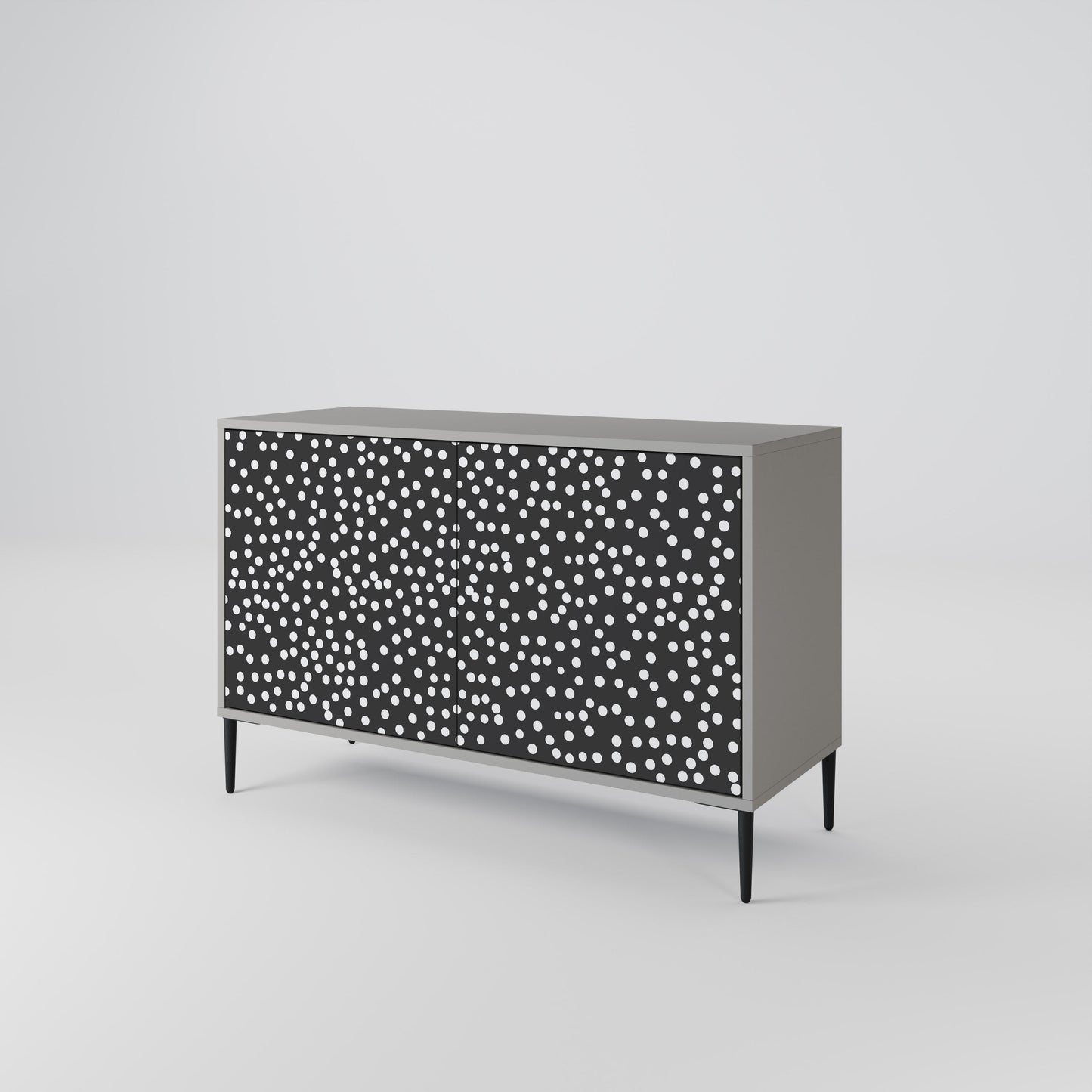 Credenza a 2 ante BLINDING LIGHTS in finitura grigia