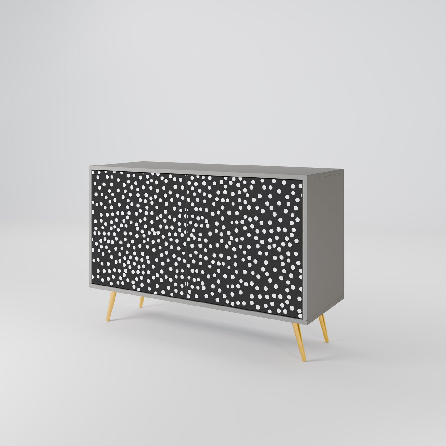 Credenza a 2 ante BLINDING LIGHTS in finitura grigia