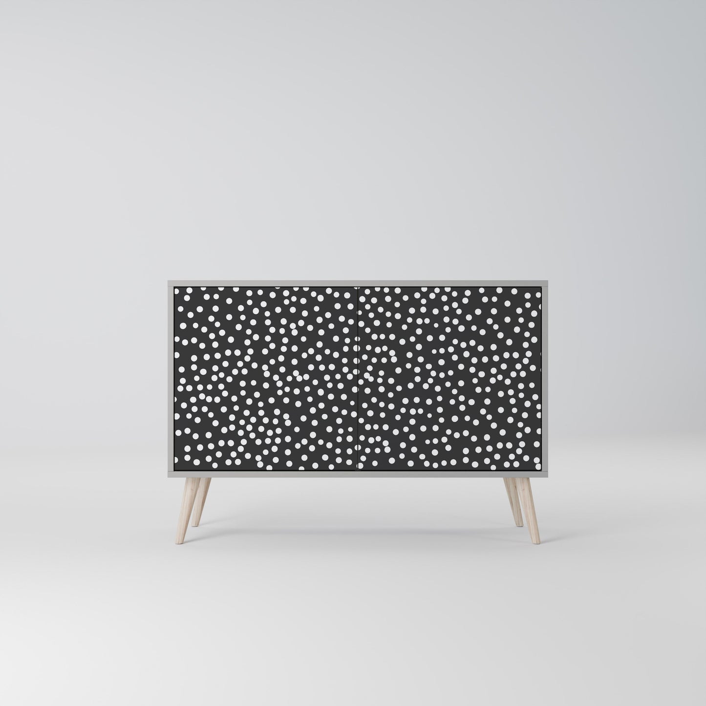 Credenza a 2 ante BLINDING LIGHTS in finitura grigia