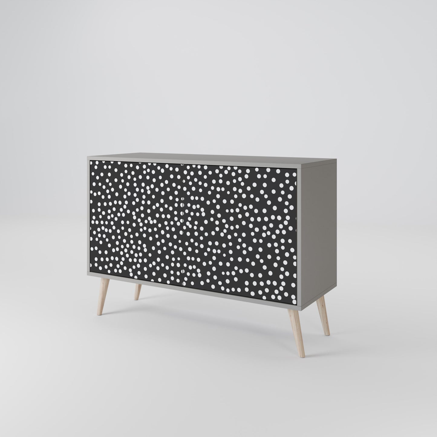 Credenza a 2 ante BLINDING LIGHTS in finitura grigia
