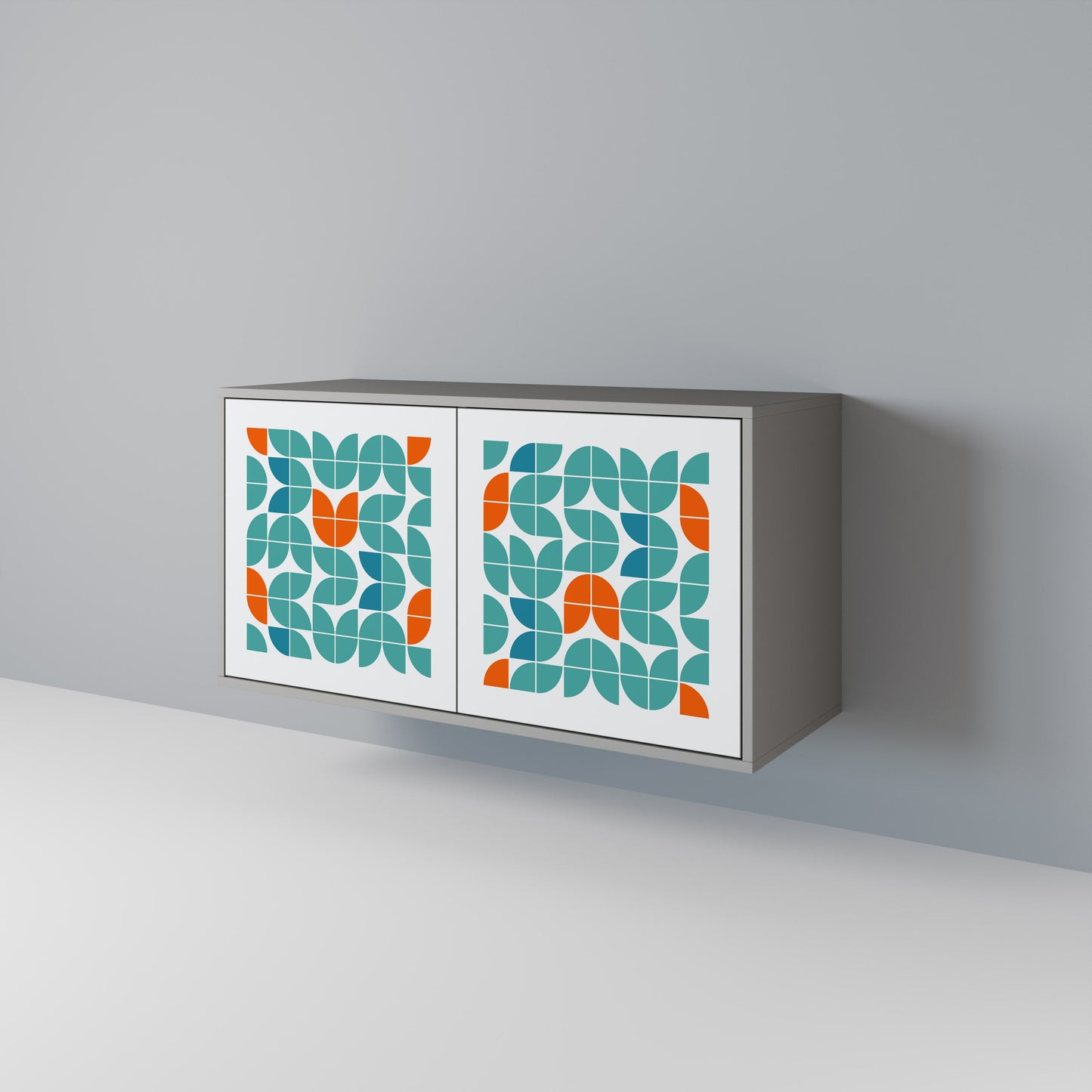 Credenza a 2 ante BE THE CHANGE in finitura grigia