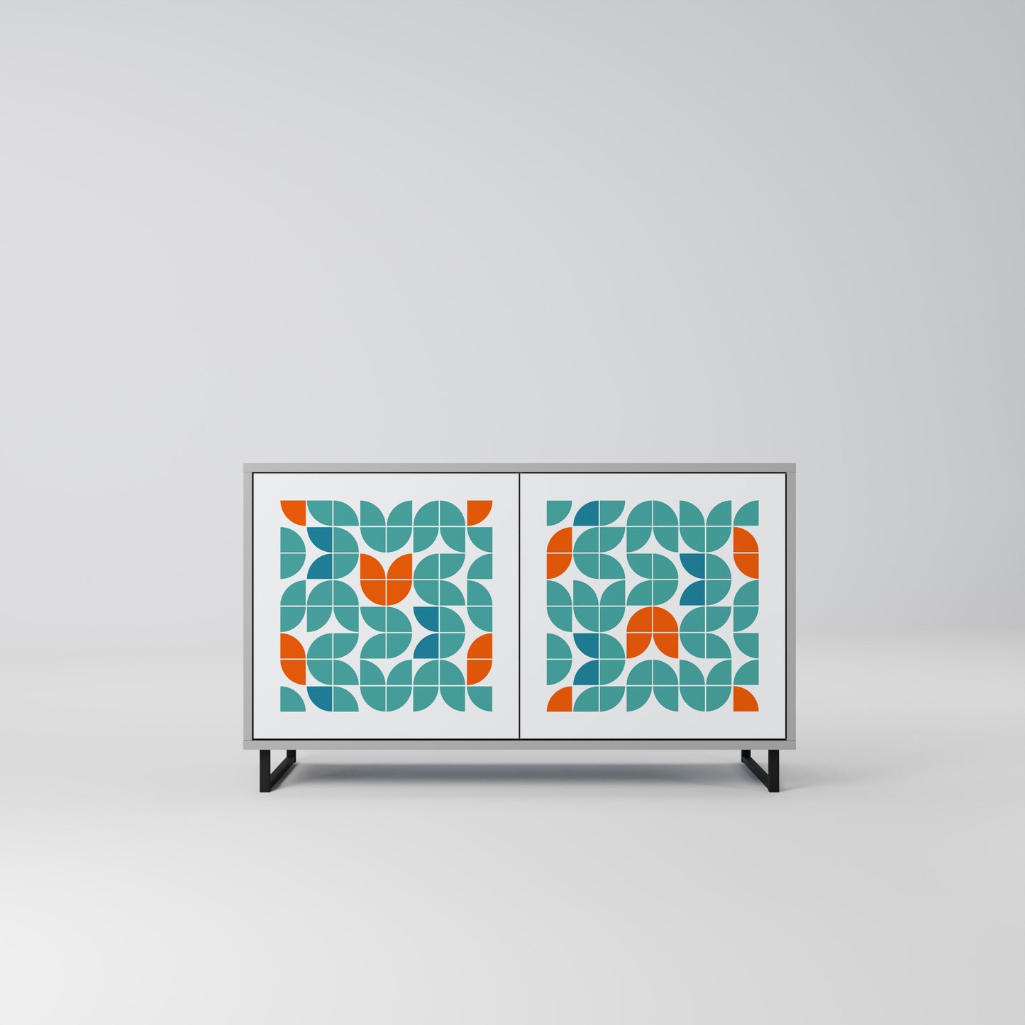 Credenza a 2 ante BE THE CHANGE in finitura grigia