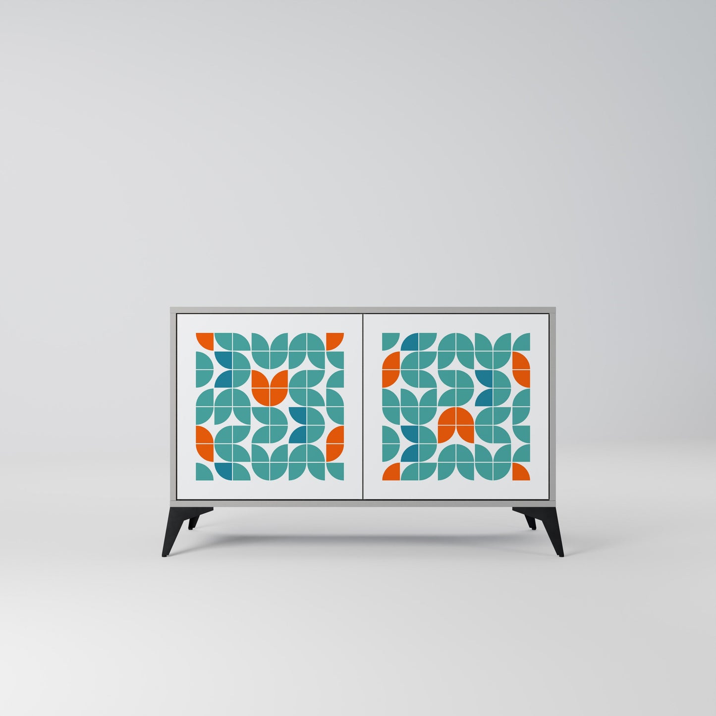 Credenza a 2 ante BE THE CHANGE in finitura grigia