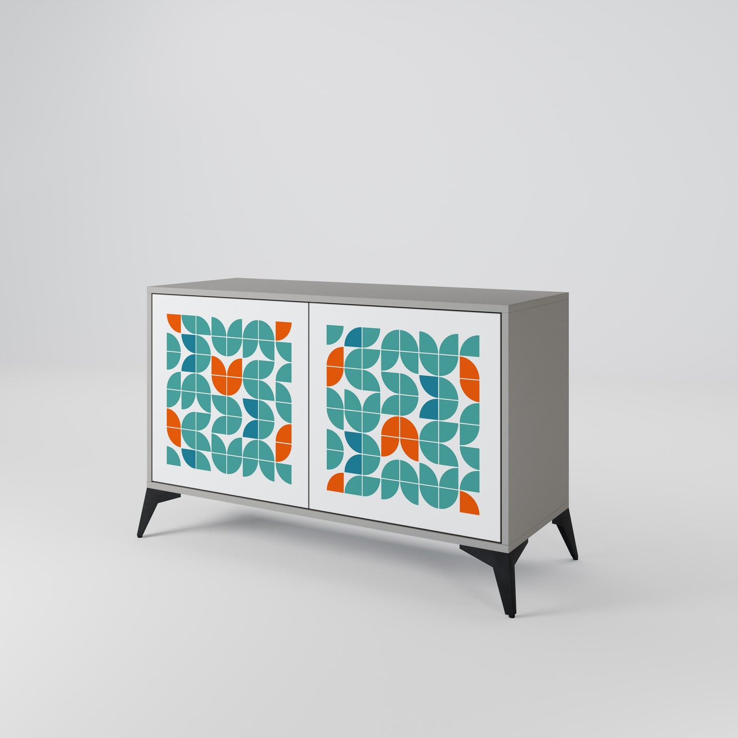Credenza a 2 ante BE THE CHANGE in finitura grigia