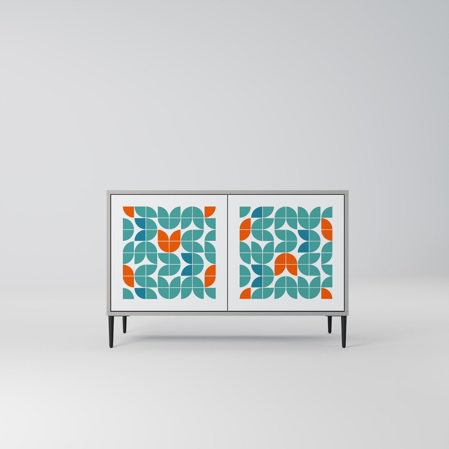 Credenza a 2 ante BE THE CHANGE in finitura grigia