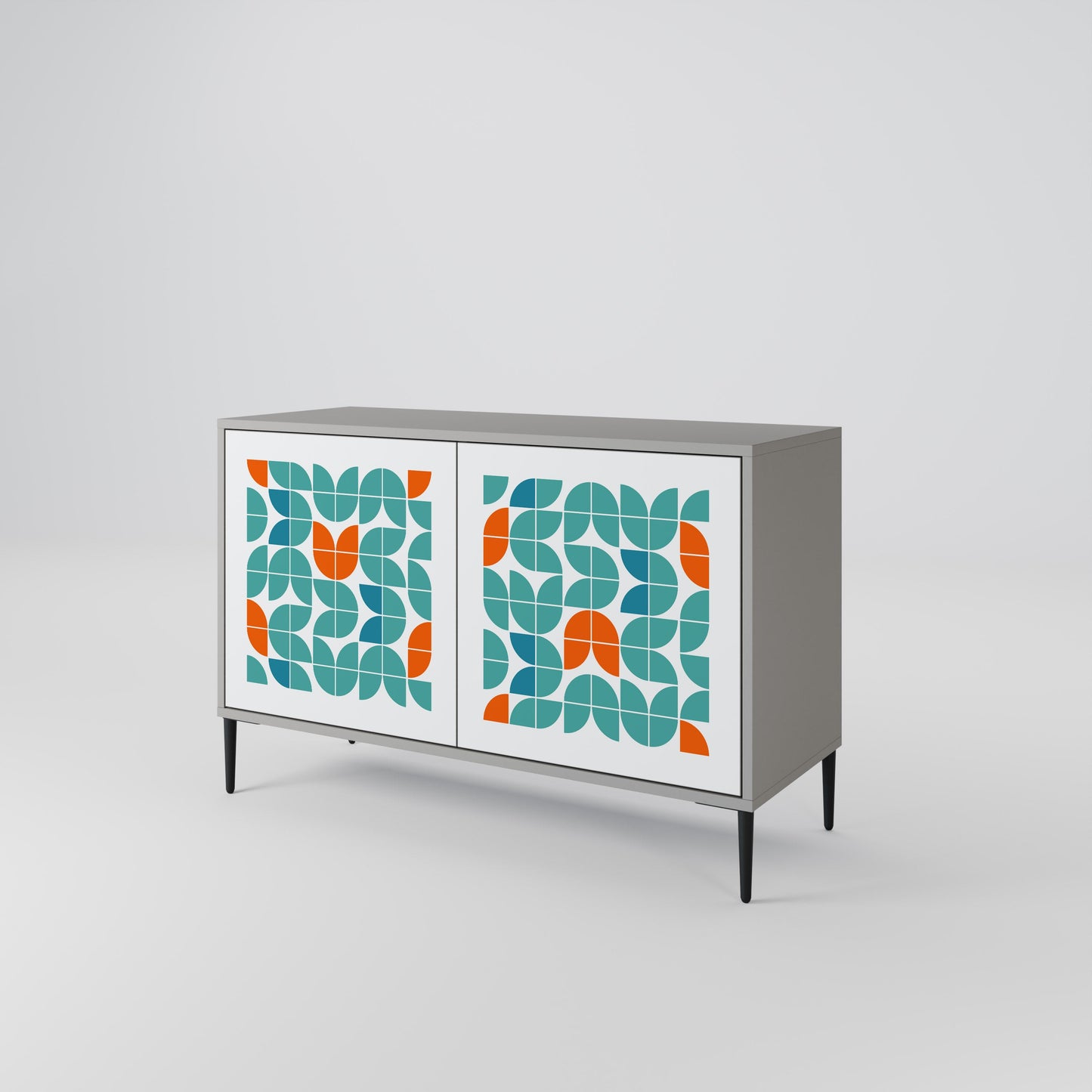 Credenza a 2 ante BE THE CHANGE in finitura grigia