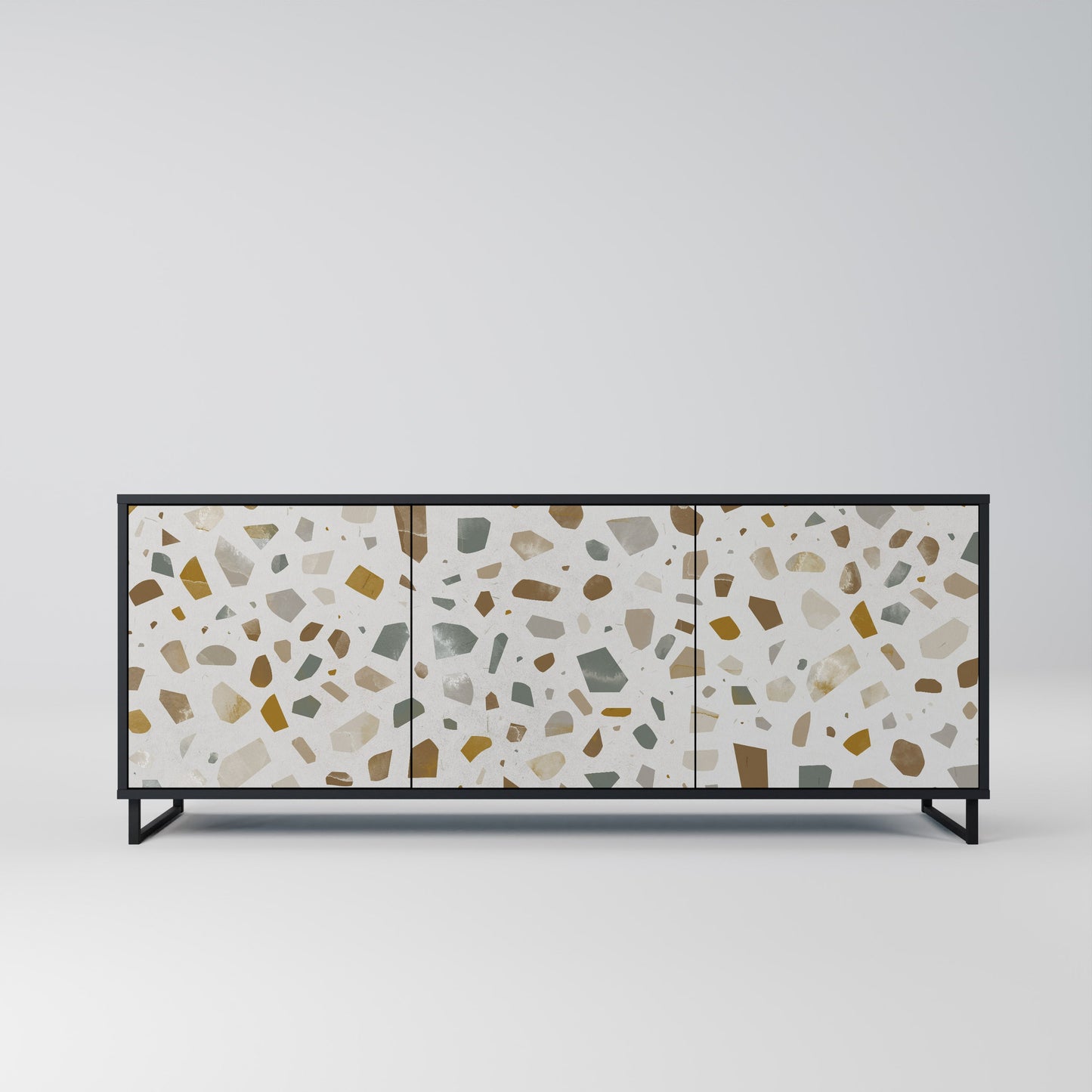 Credenza a 3 ante PIECES OF TOMORROW in finitura nera