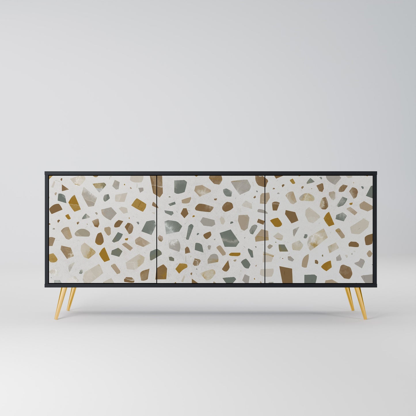 Credenza a 3 ante PIECES OF TOMORROW in finitura nera