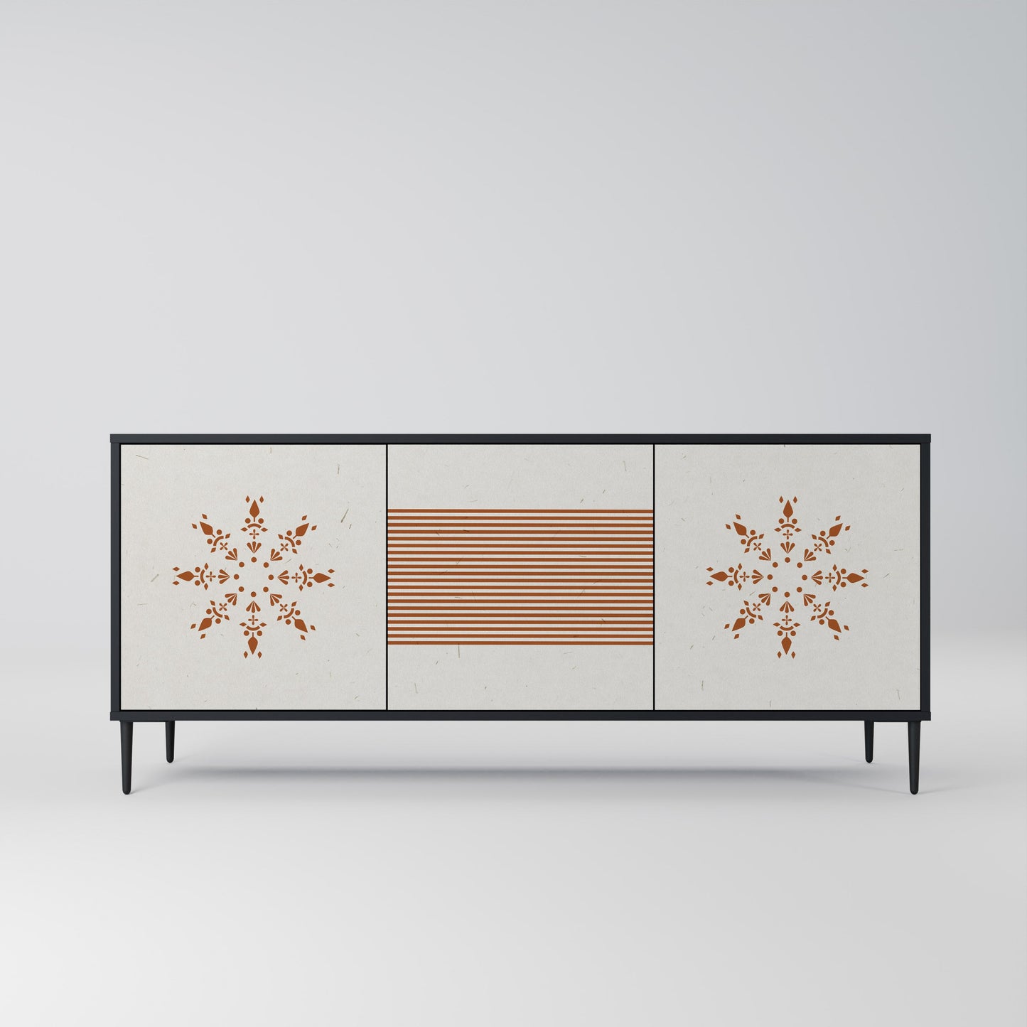 Credenza DAILY HARMONY a 3 ante in finitura nera