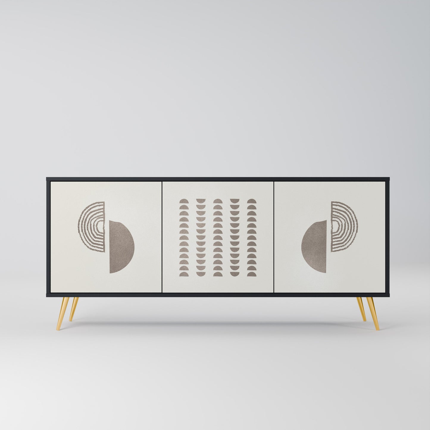 Credenza HARMONY ESSENCE a 3 ante in finitura nera