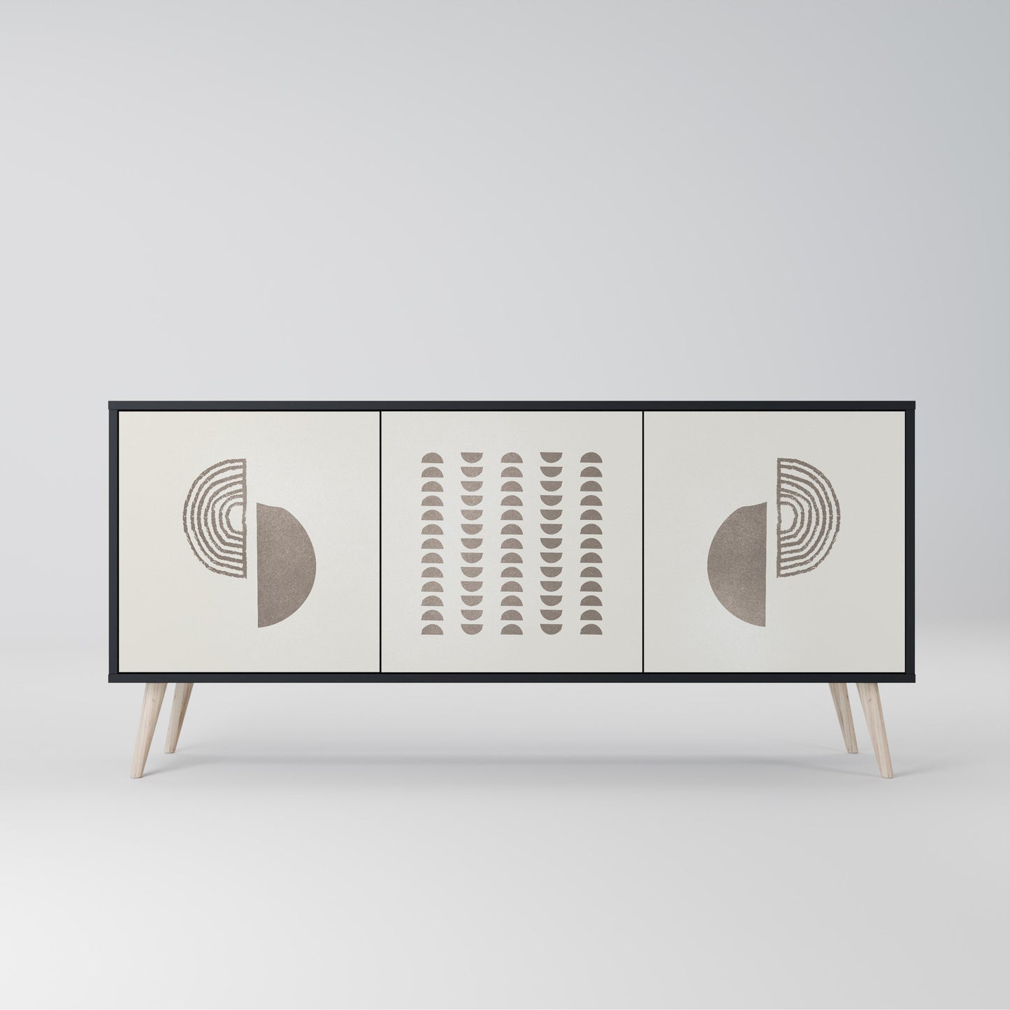 Credenza HARMONY ESSENCE a 3 ante in finitura nera