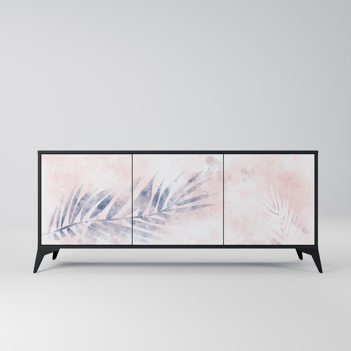 Credenza TIMELESS FLOAT a 3 ante in finitura nera