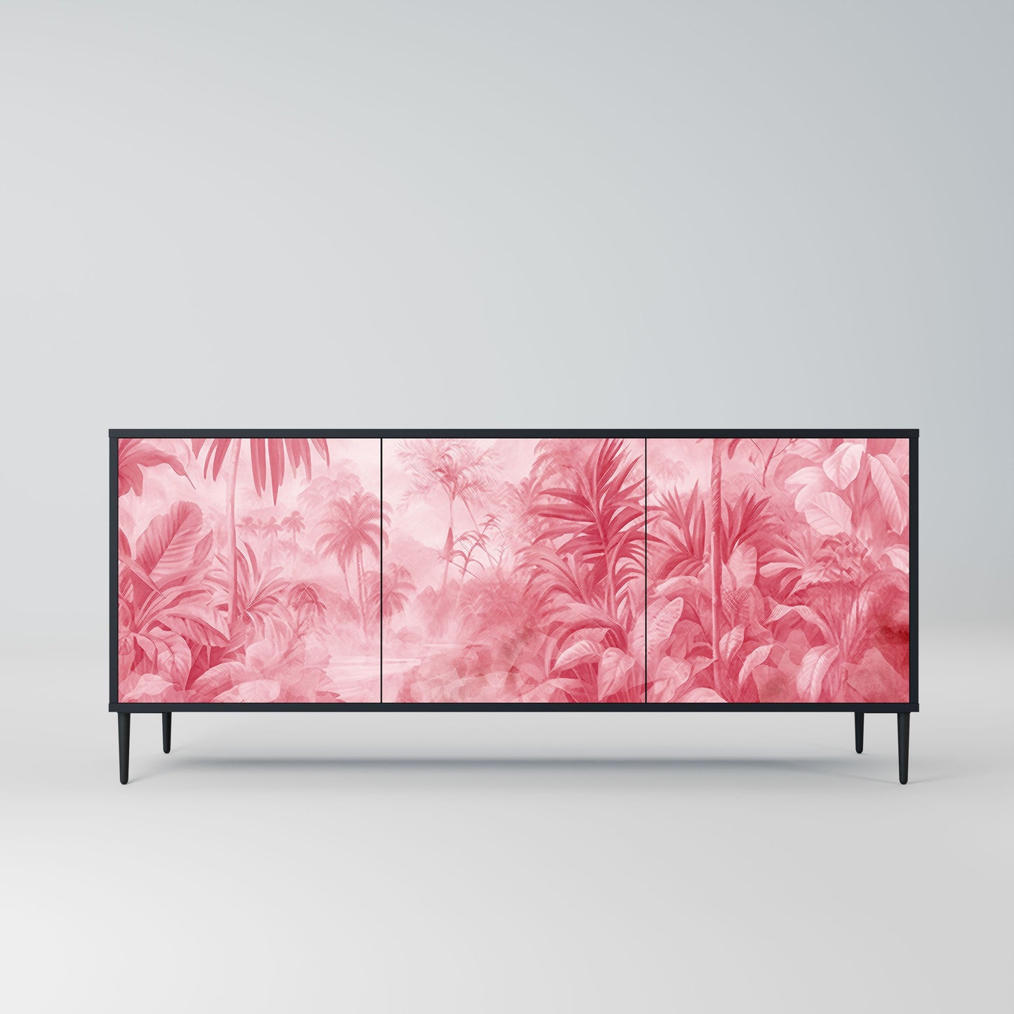 Credenza a 3 ante SWEET TROPICS in finitura nera
