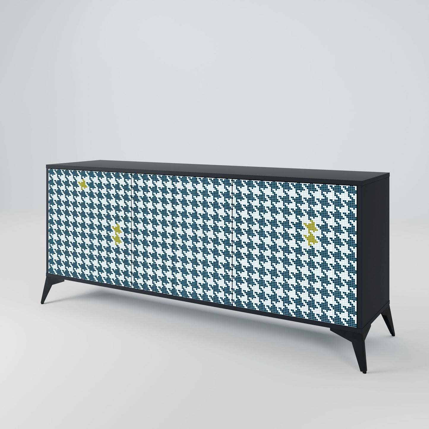 Credenza 3 ante OUT OF CONTEXT in finitura nera