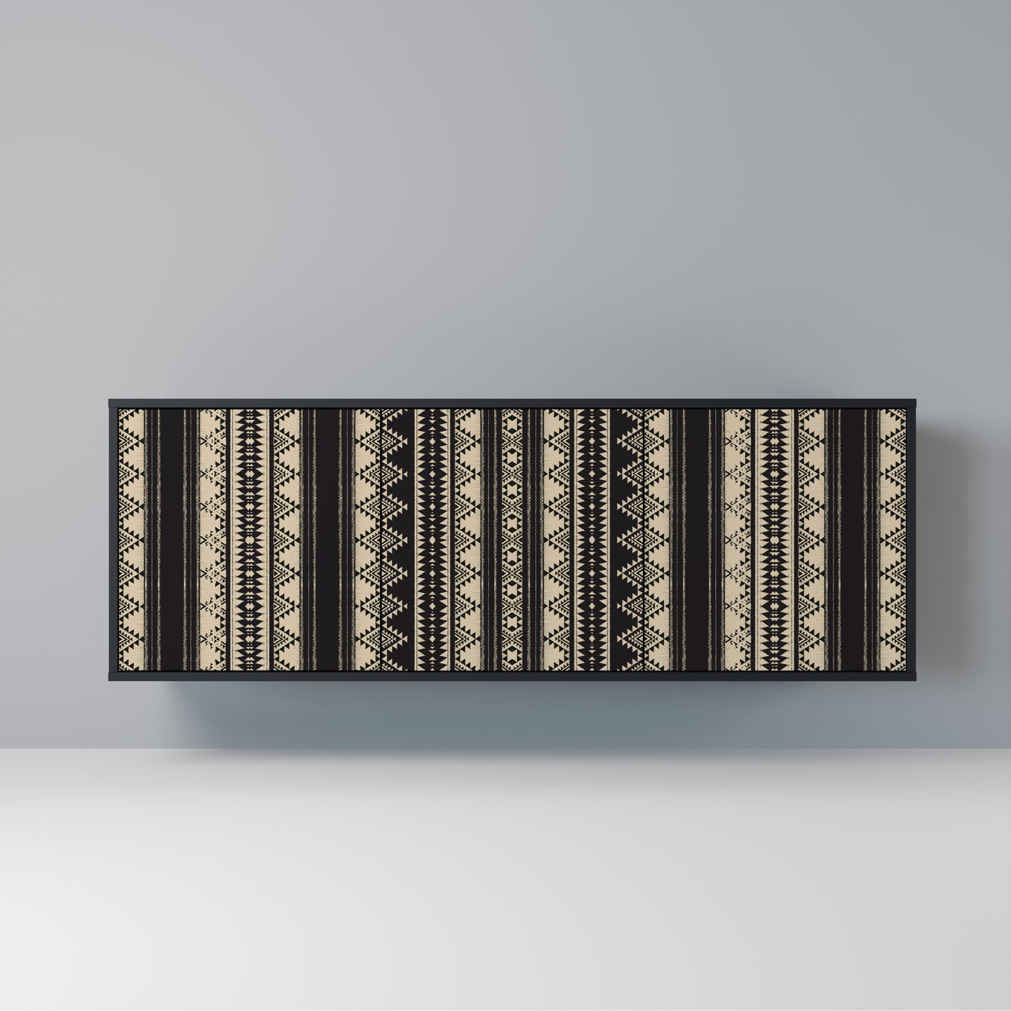 AZTEC Madia a 3 Ante in Finitura Nera