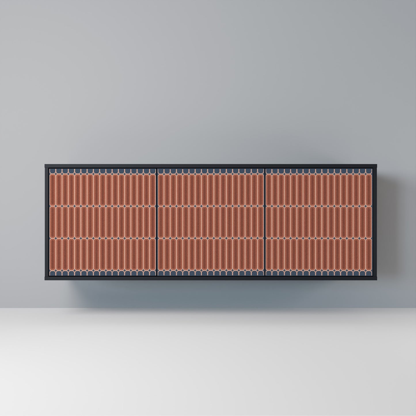 HYPNOTIC GATE Madia a 3 Ante in Finitura Nera