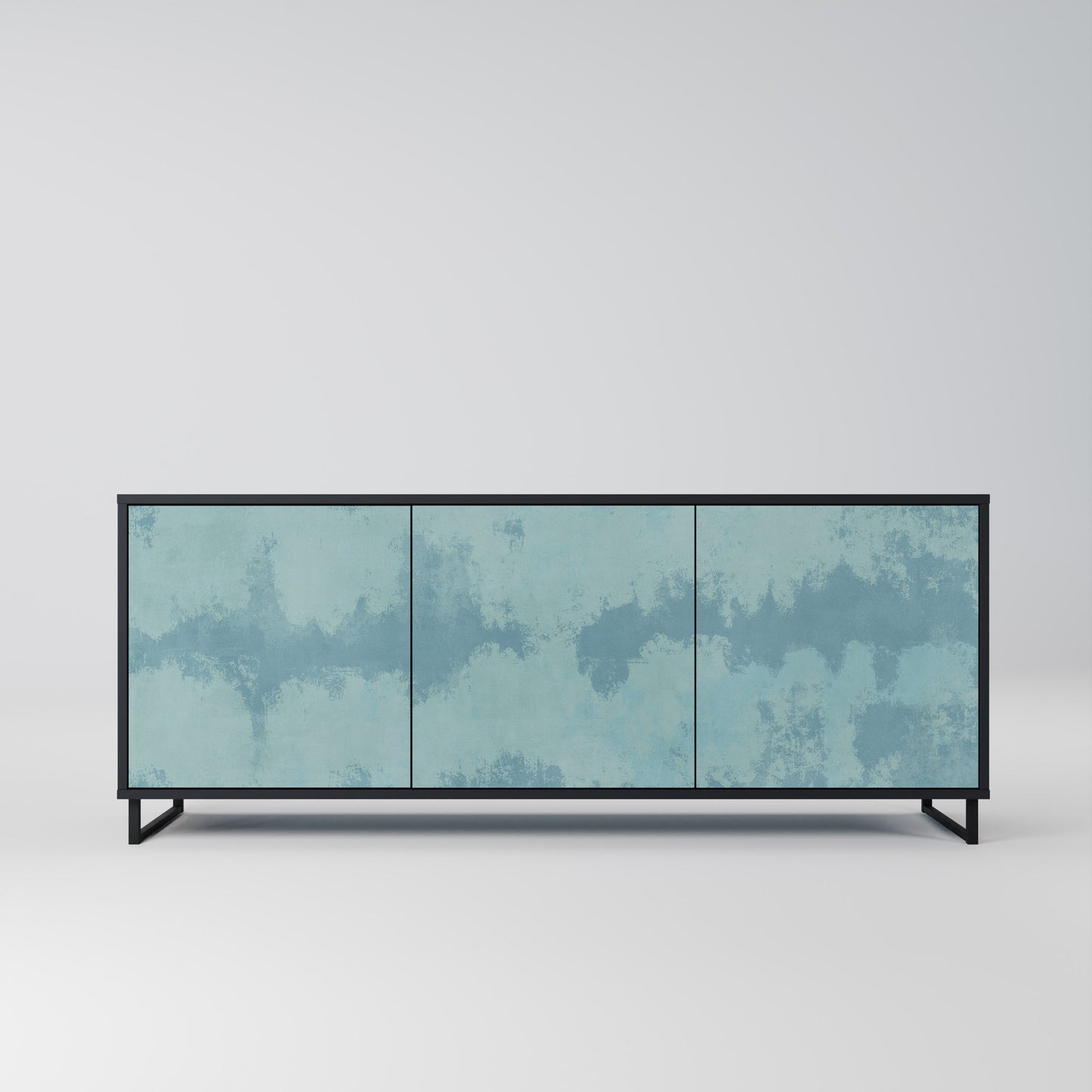 Credenza a 3 ante SKY WASH in finitura nera