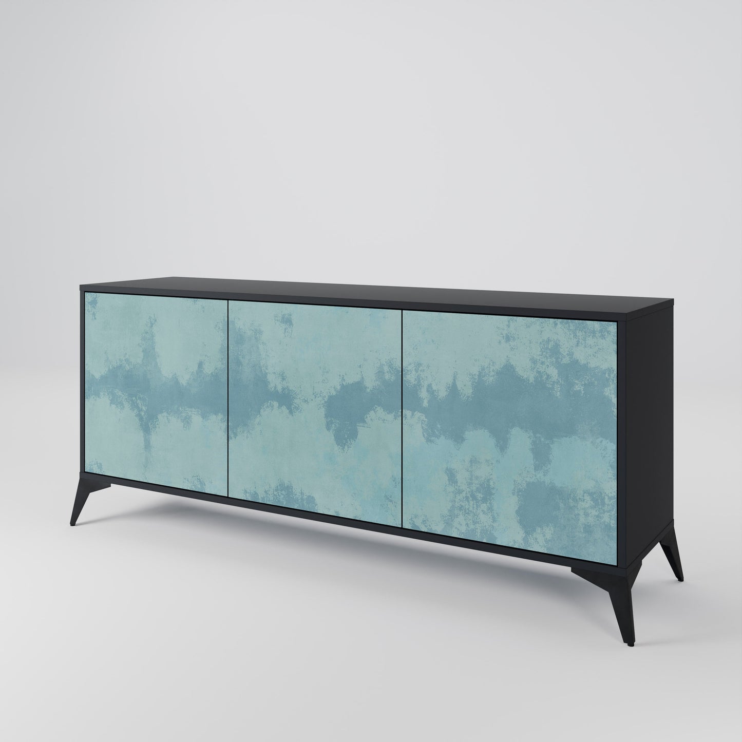 Credenza a 3 ante SKY WASH in finitura nera