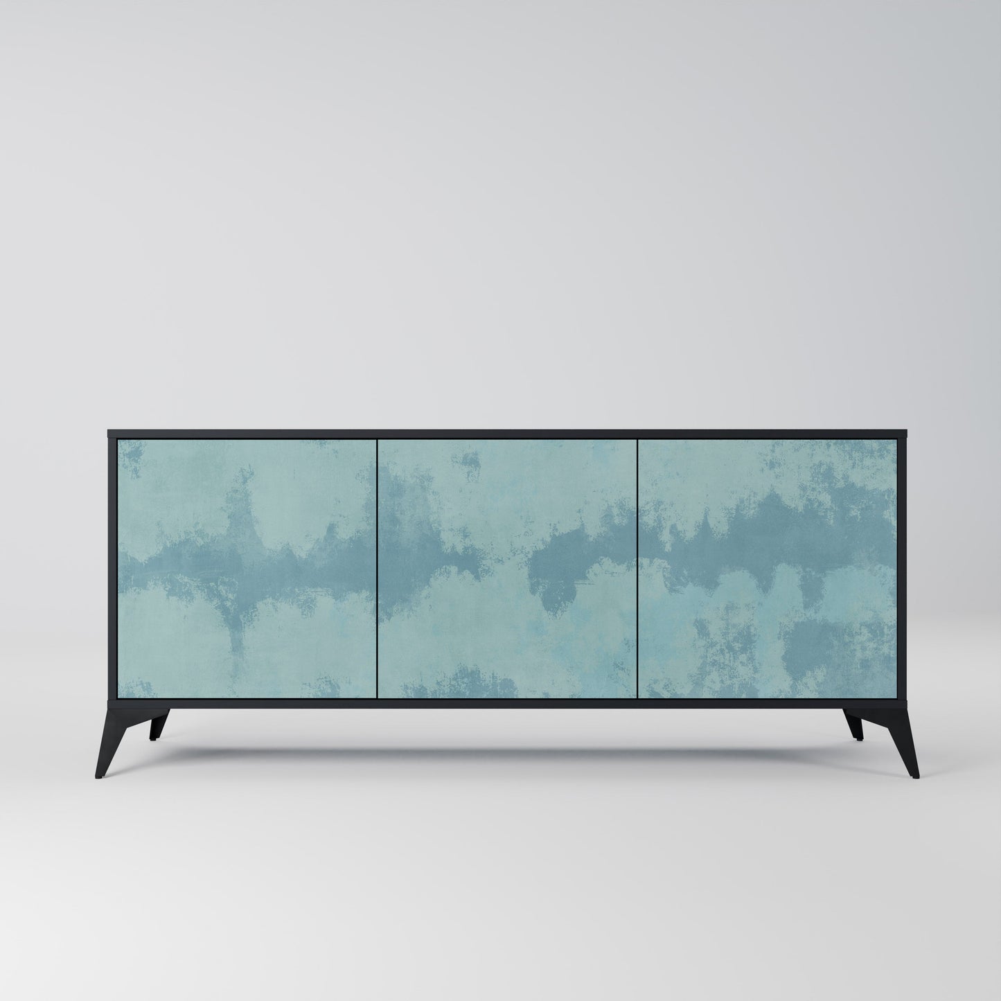 Credenza a 3 ante SKY WASH in finitura nera