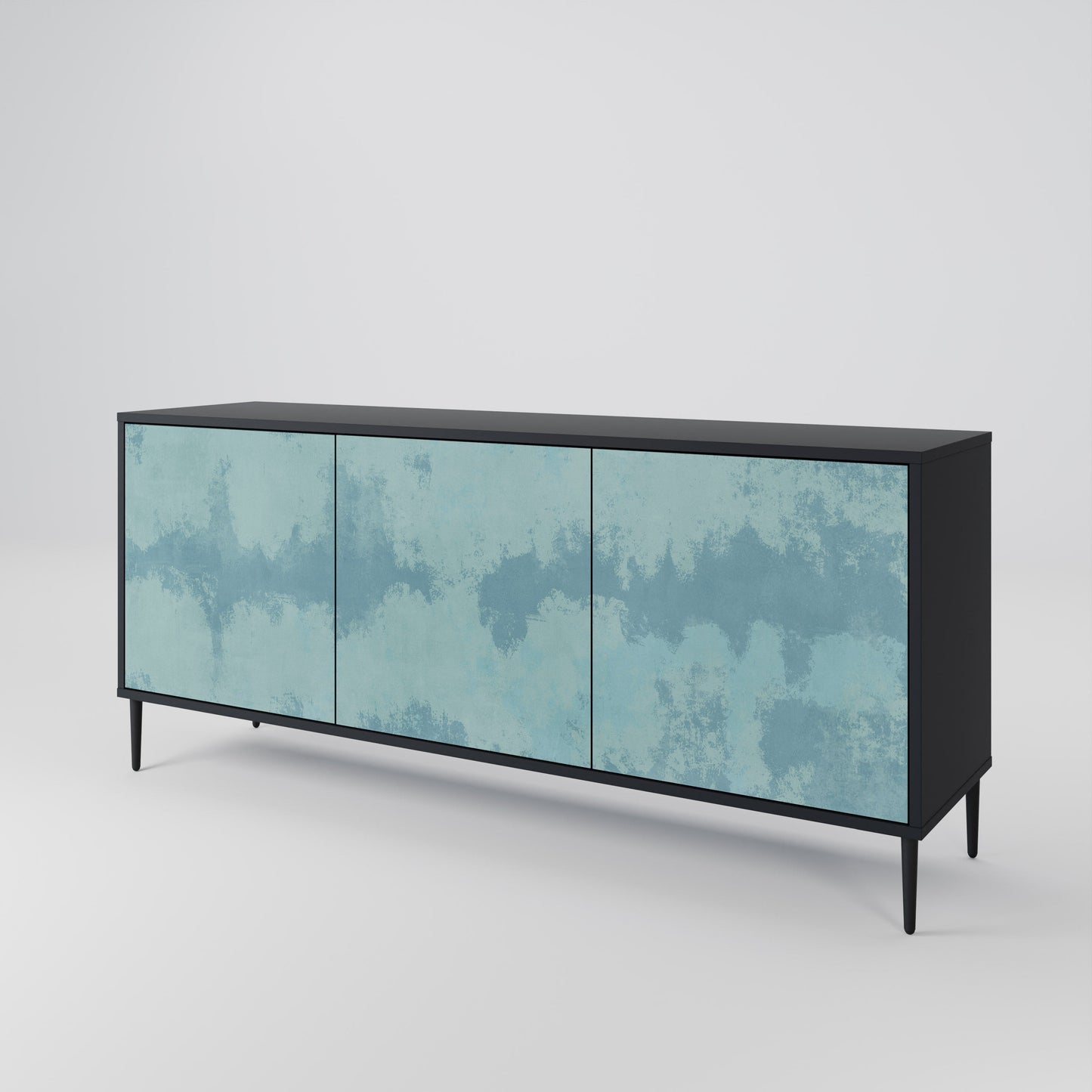 Credenza a 3 ante SKY WASH in finitura nera