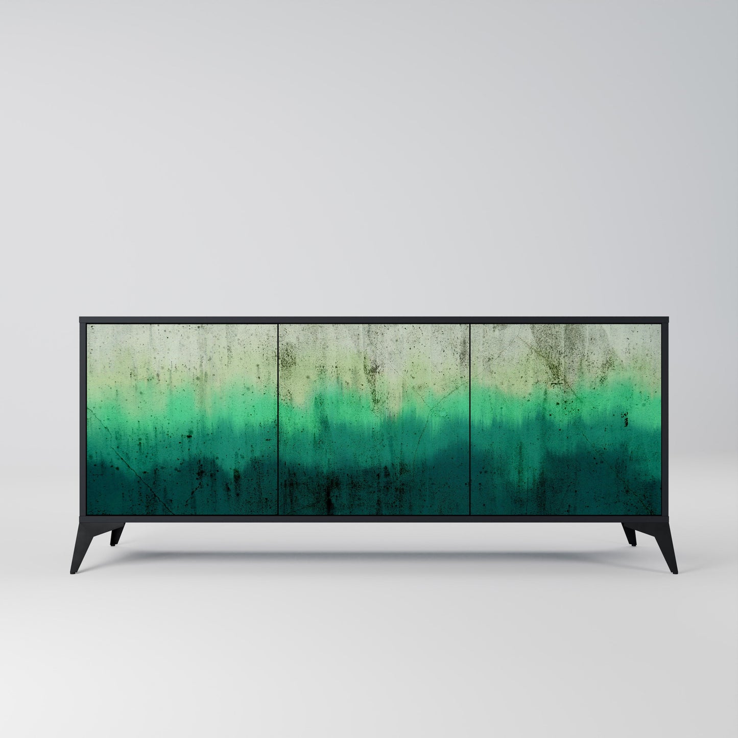 Credenza a 3 ante NORTHERN LIGHTS in finitura nera