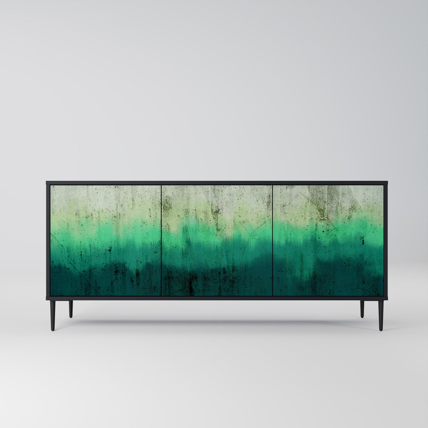 Credenza a 3 ante NORTHERN LIGHTS in finitura nera