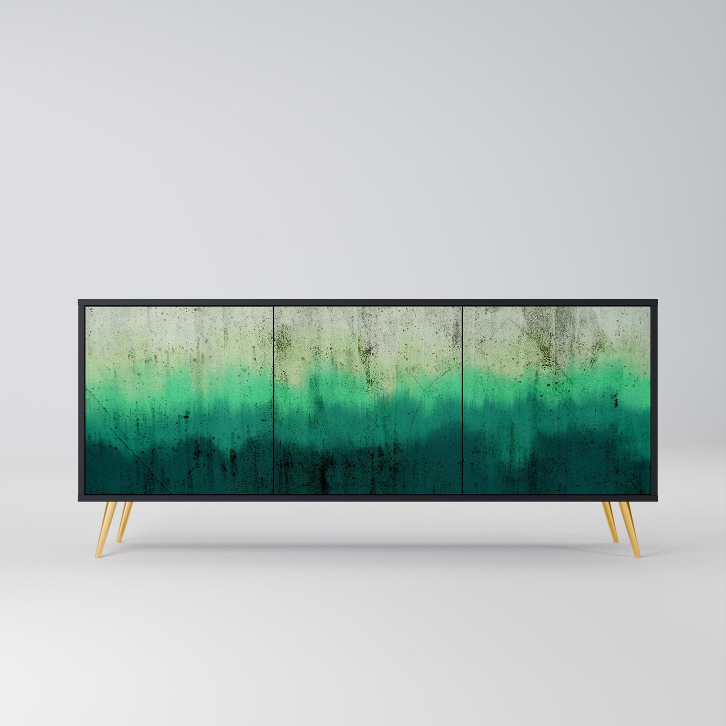 Credenza a 3 ante NORTHERN LIGHTS in finitura nera