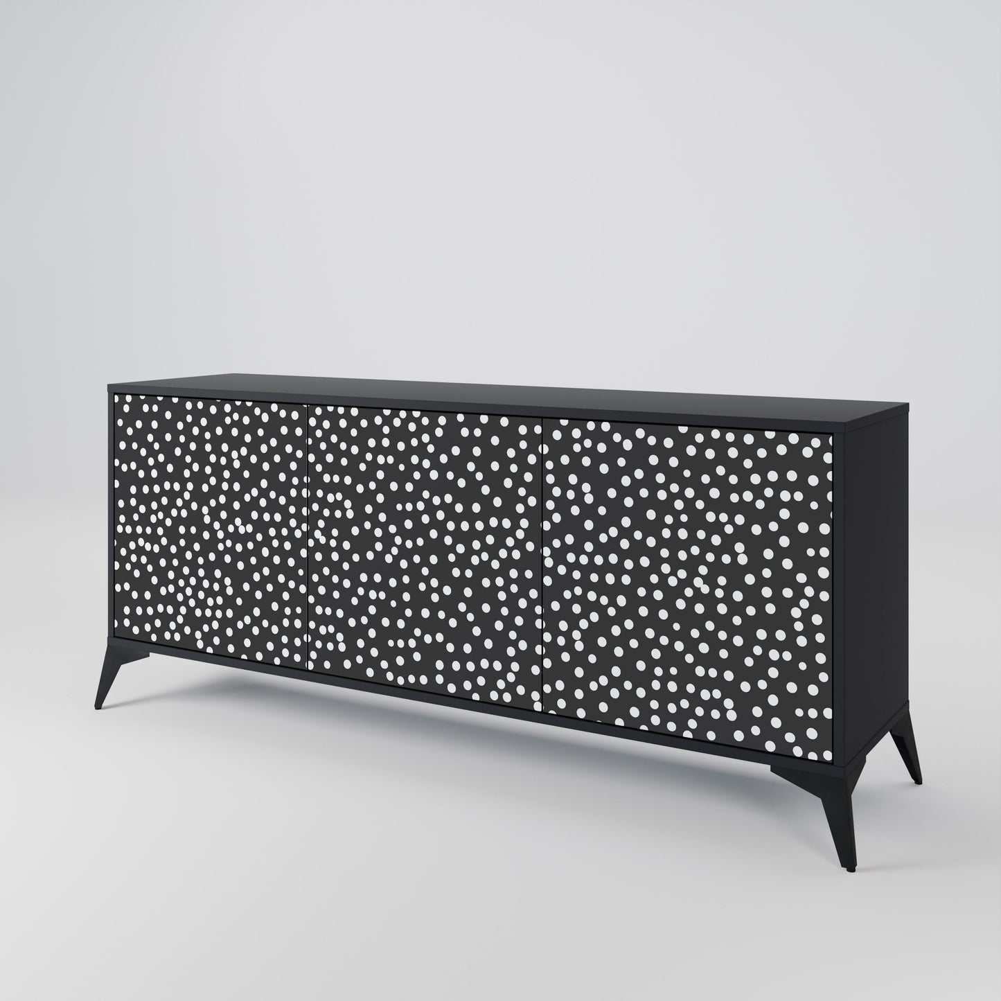 Credenza a 3 ante BLINDING LIGHTS in finitura nera