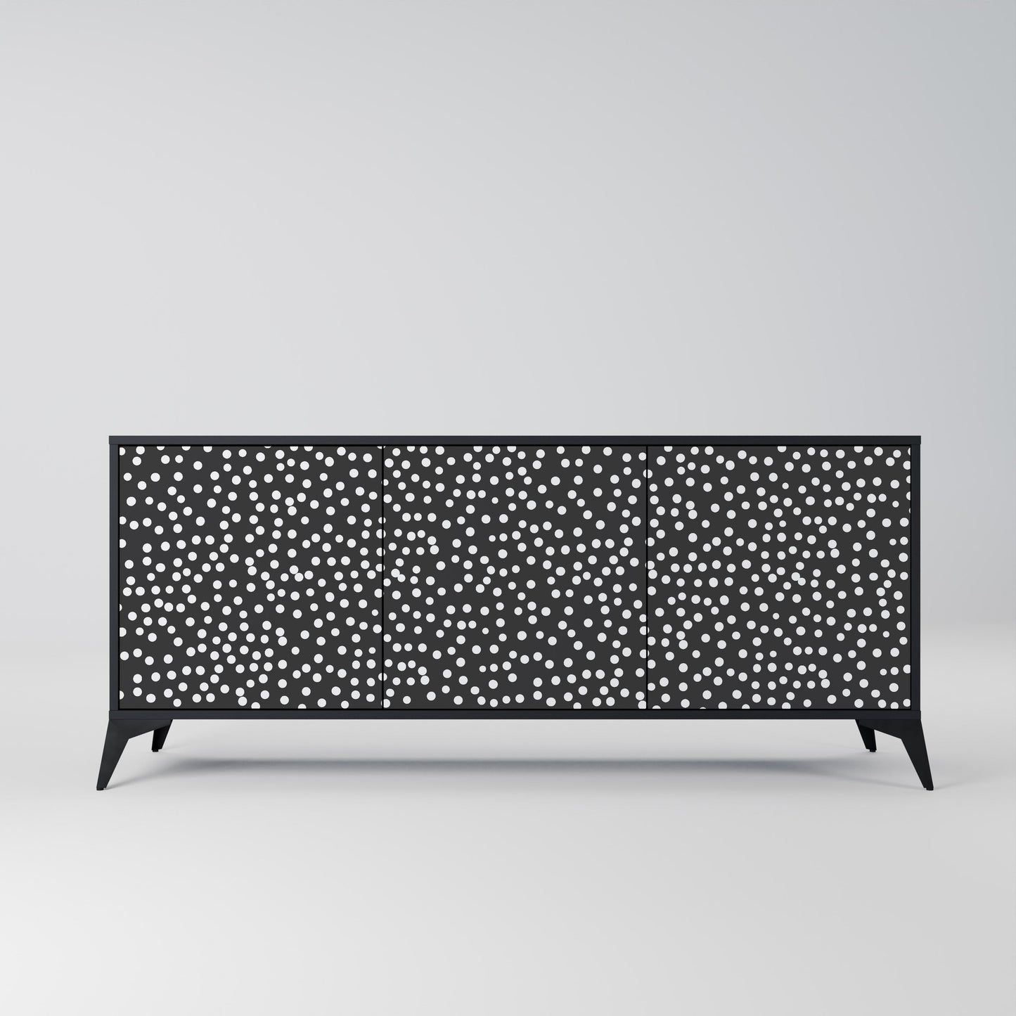 Credenza a 3 ante BLINDING LIGHTS in finitura nera
