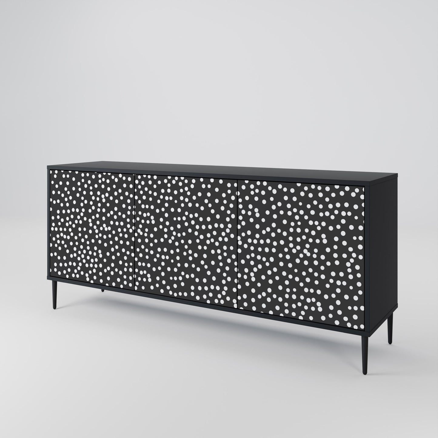 Credenza a 3 ante BLINDING LIGHTS in finitura nera