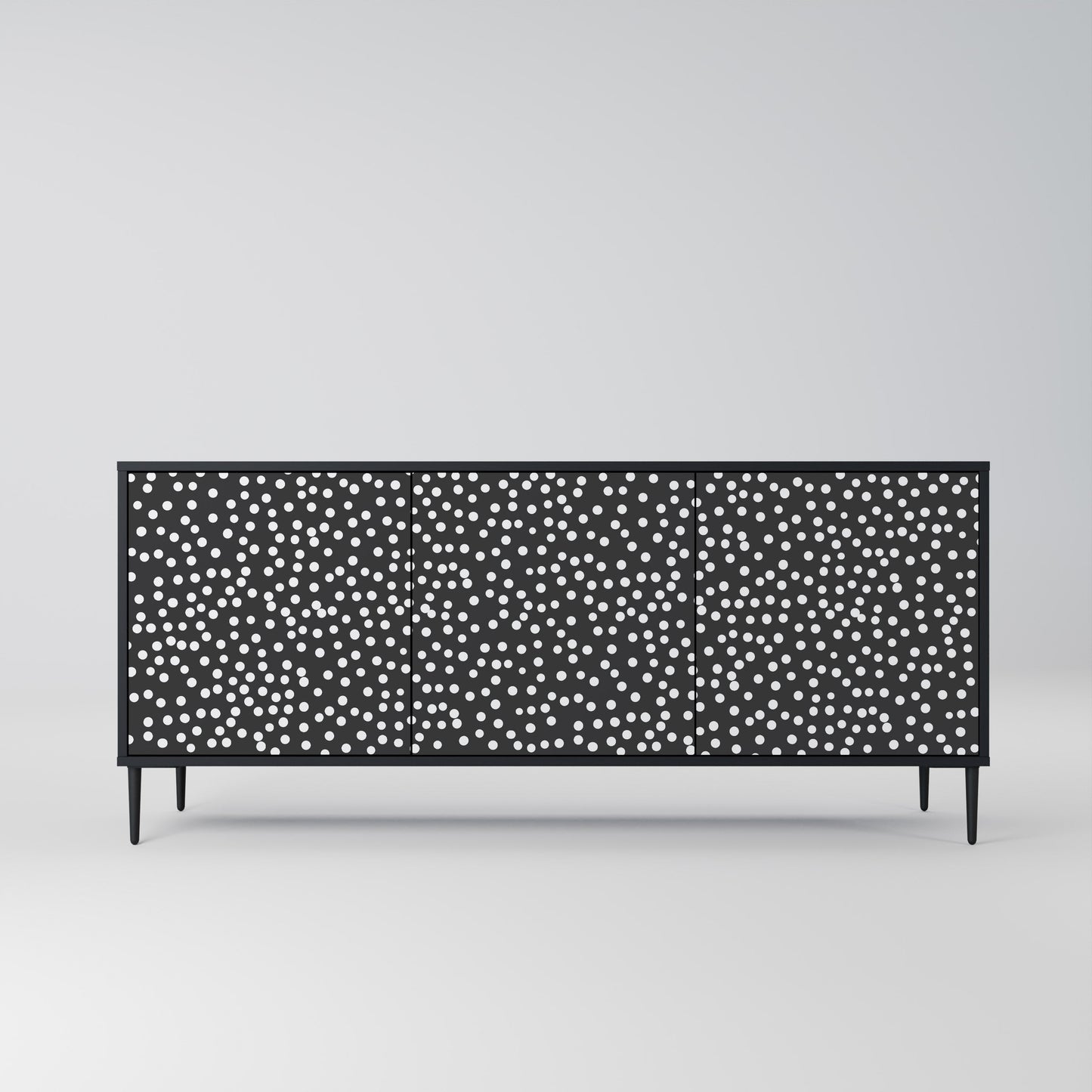 Credenza a 3 ante BLINDING LIGHTS in finitura nera
