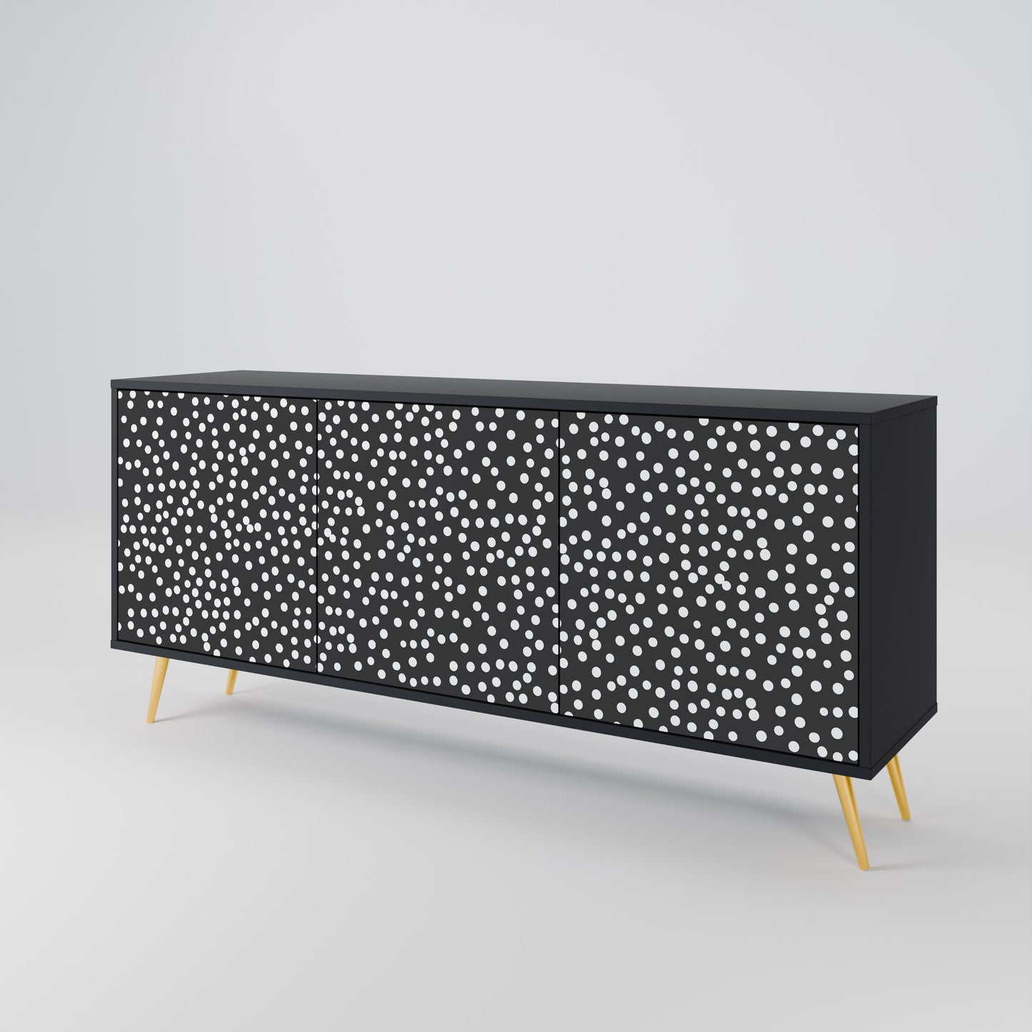 Credenza a 3 ante BLINDING LIGHTS in finitura nera
