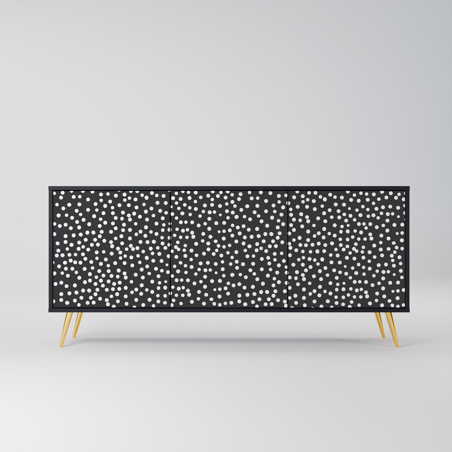 Credenza a 3 ante BLINDING LIGHTS in finitura nera