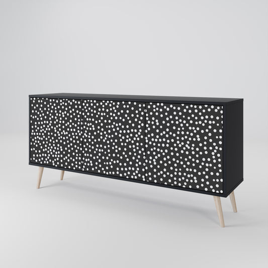 Credenza a 3 ante BLINDING LIGHTS in finitura nera