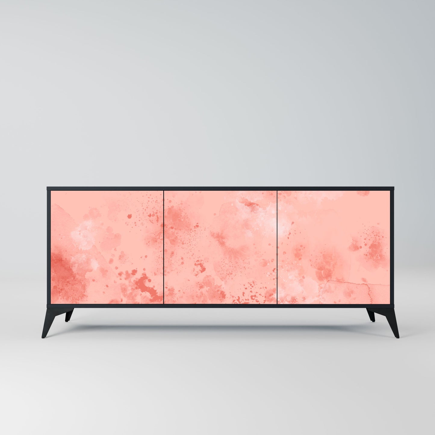 Credenza CRANE DANCE a 3 ante in finitura nera