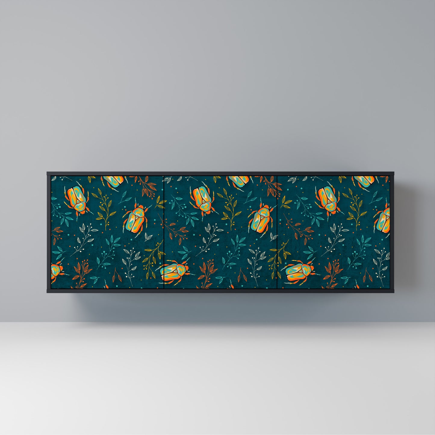 AUTUMN INSECTS Madia a 3 Ante in Finitura Nera