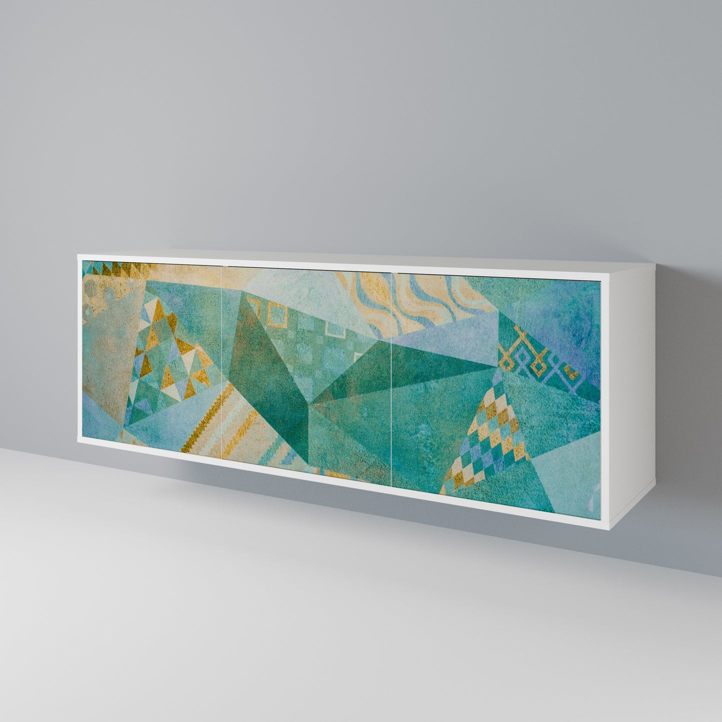 SPECTRUM SPLENDOR 3-Door Sideboard in White Finish