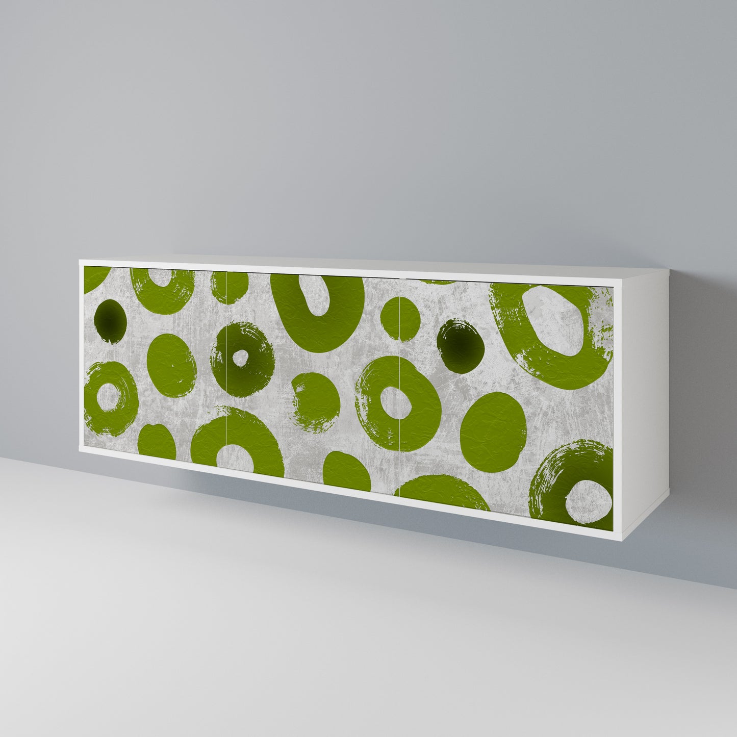 GREEN RHAPSODY Madia a 3 Ante in Finitura Bianca