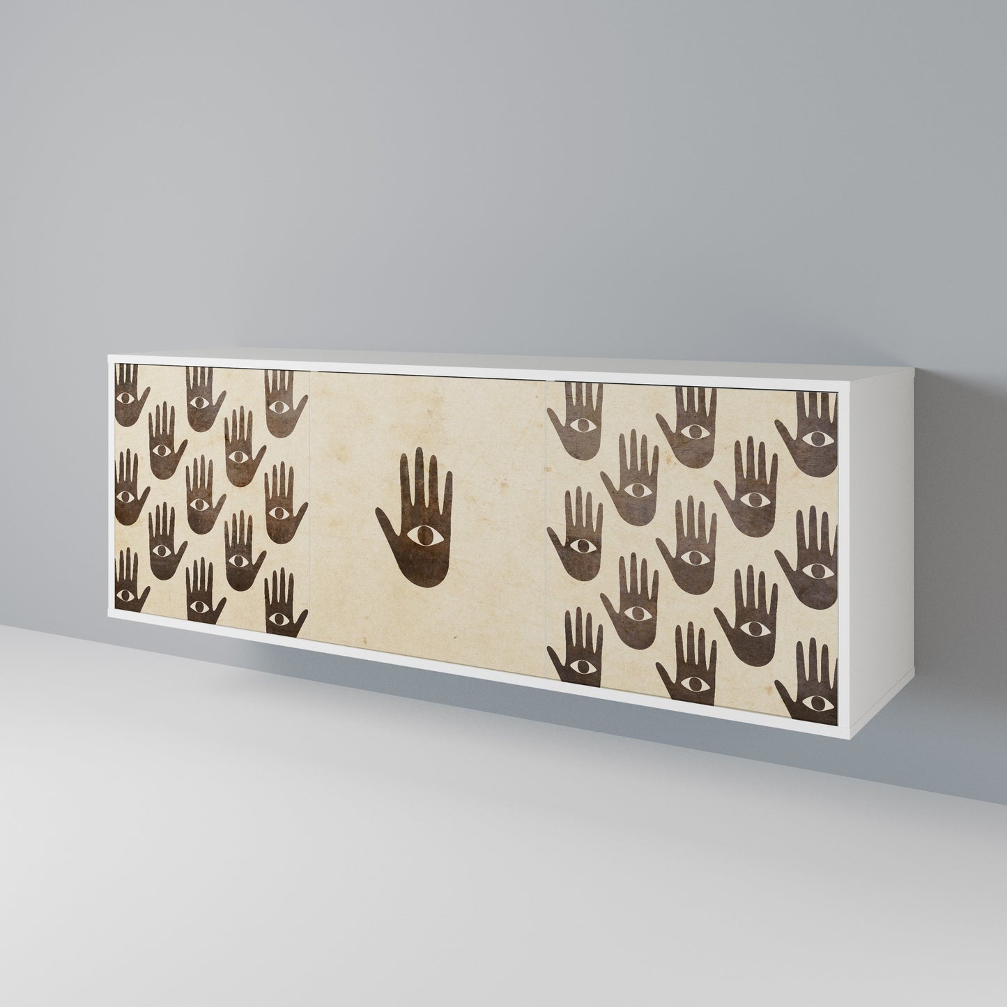 SEE MORE Madia a 3 Ante in Finitura Bianca