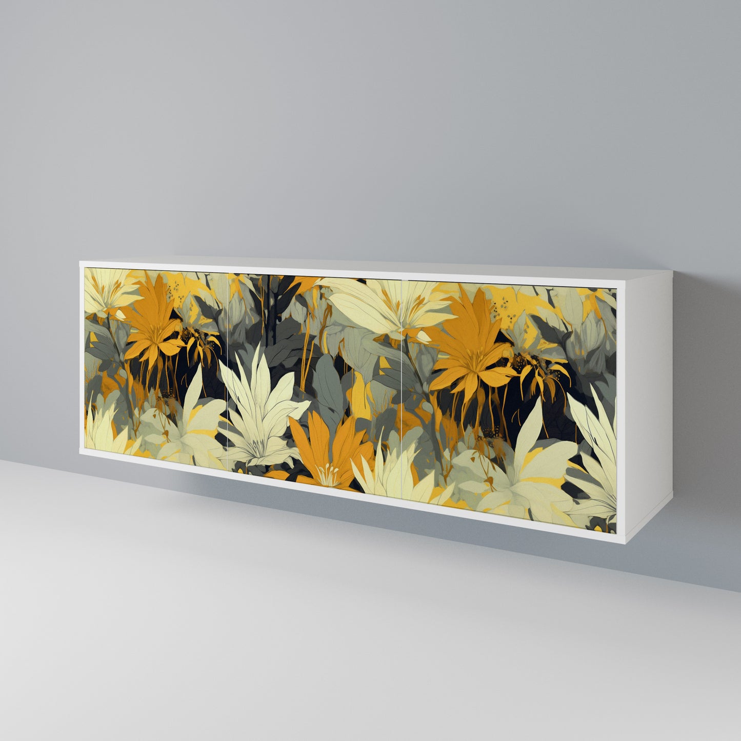 SUNKISSED LILY Madia a 3 Ante in Finitura Bianca
