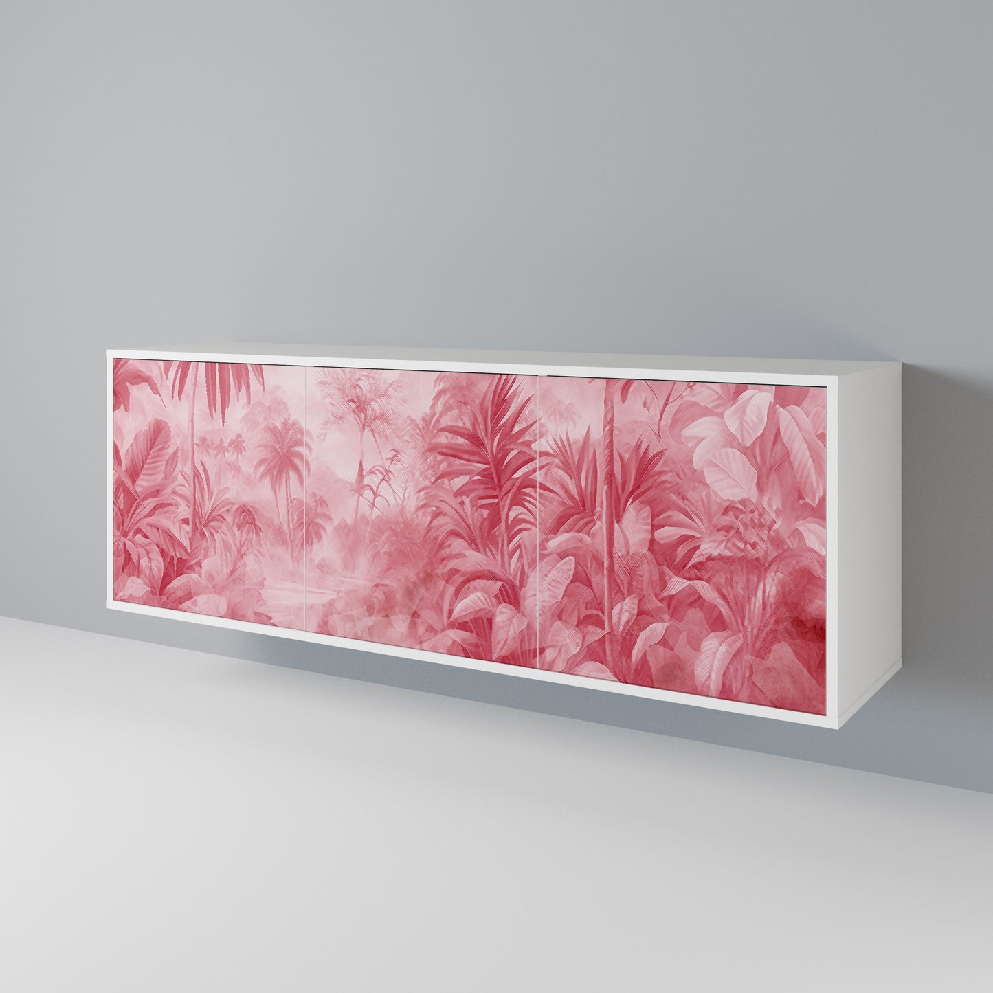 SWEET TROPICS Madia a 3 Ante in Finitura Bianca