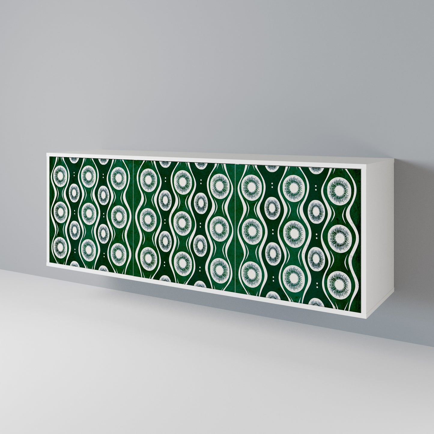 GREEN EYES 3-Door Sideboard in White Finish