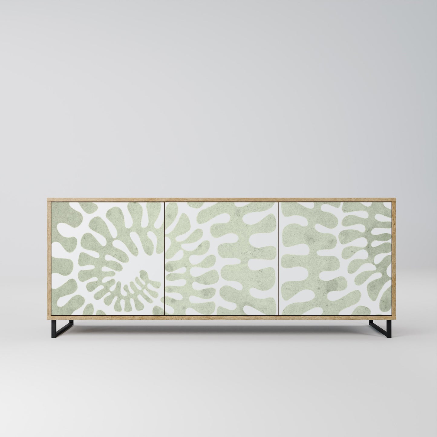 Credenza HELIX DANCE a 3 ante in effetto rovere